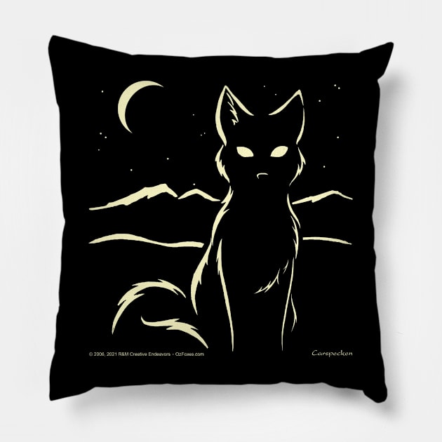 Moonlit Fox Pillow by OzFoxes