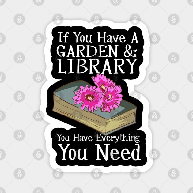 Garden And Library Magnet by maxdax