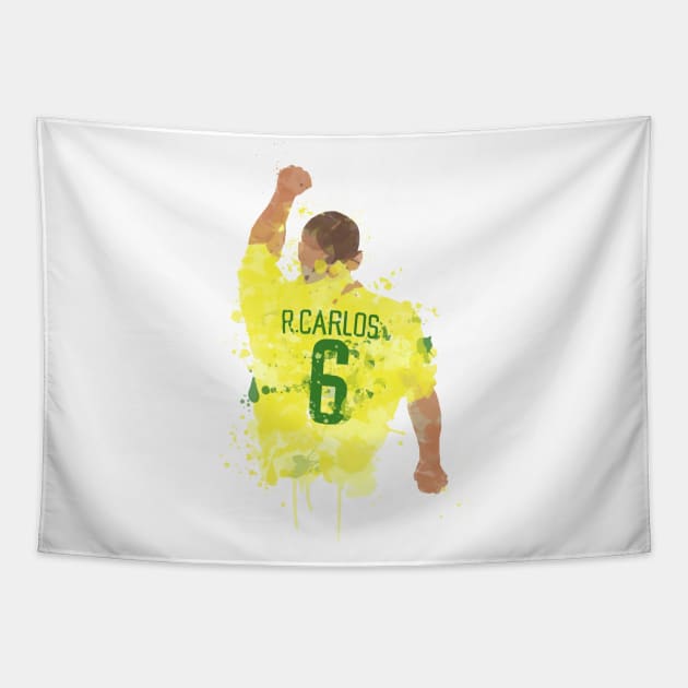 Roberto Carlos - Brazil Legend Tapestry by FootballArcade