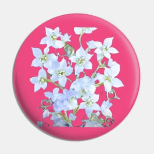 white floral beautyful art Design Pin