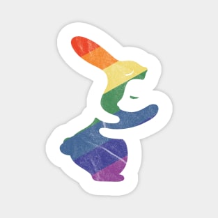 Hug Bunny Rainbow Magnet