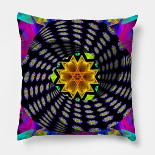Atomic Fusion - Mobius Flower Pillow