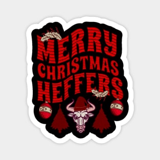 Christmas Cow Magnet