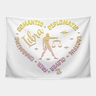 Libra Zodiac Tshirt Tapestry