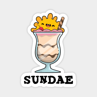 Sunday Cute Ice Cream Pun Magnet