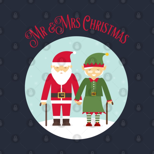 Mr and Mrs Christmas, Grandfather Christmas, Grandma Christmas, Santa and Elves, Parents Gift, Parent Gifts by Style Conscious