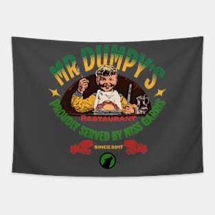 2 sided Mr Dumpys Restaurant Tshirt Tapestry