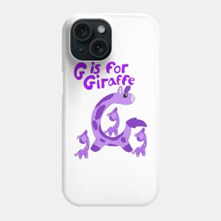 G is for Giraffe Phone Case