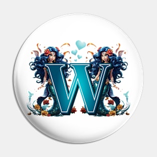 Mermaid Alphabet The Letter W Pin