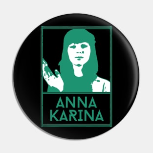 Anna karina\\retro fan artwork Pin