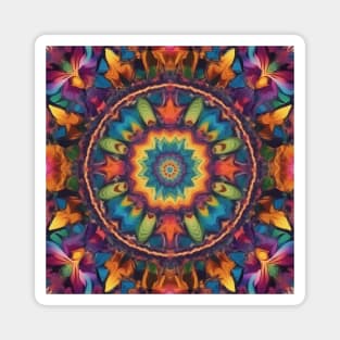 Colorful kaleidoscope Pattern Magnet