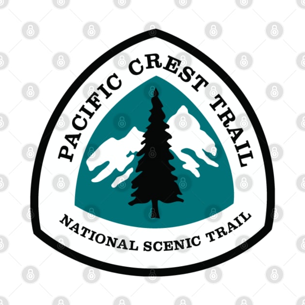 Pacific Crest Trail - PCT - National Scenic Trail - Thru Hiking Gift, Souvenir, Present, Hat, Shirt, Mug, Sticker, Bag, Etc by cloudhiker