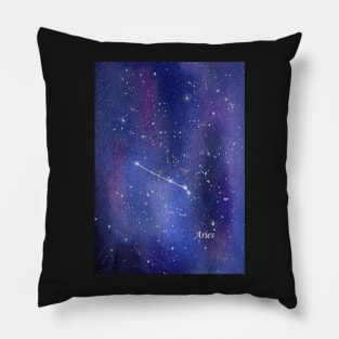 Star Constellation for Aries Zodiac Sign Pillow