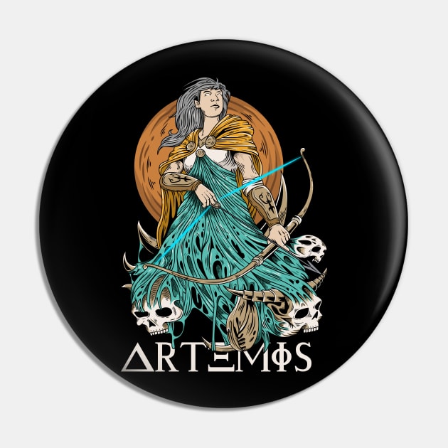 Artemis Pin by Pixel Poetry