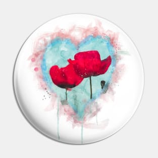 Beautiful field of red poppies in the sunset light. Remembrance Sunday background. Pin