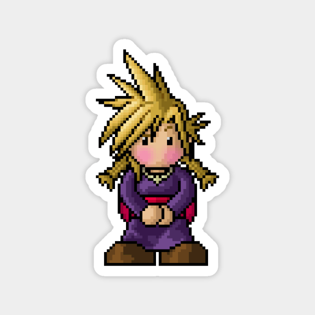 FF7 Miss Cloud Magnet by PixelKnight