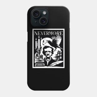 Nevermore - Edgar Allan Poe and the Raven - Goth Style Phone Case