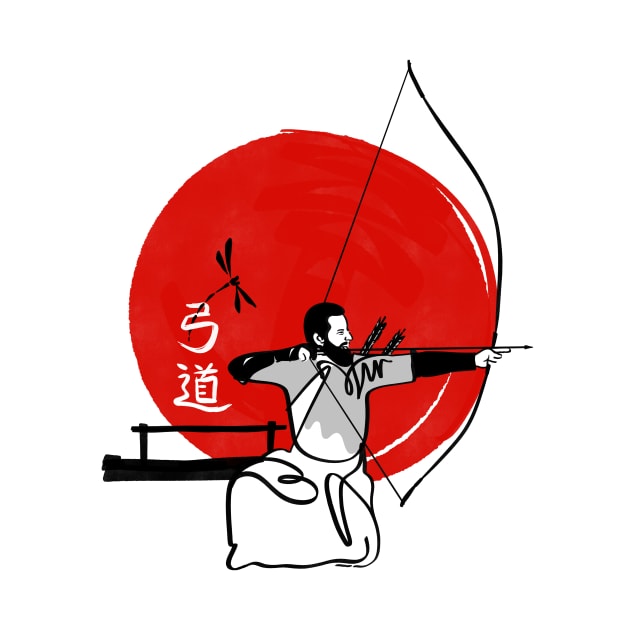 Kyudo #3 - Traditional Japanese archery (grey) by ha11ok