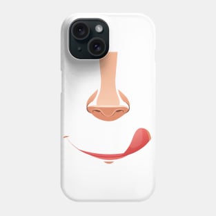 Mund Nase Design funny Geschenk Phone Case