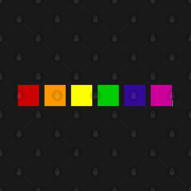 Minimalistic Pride Flag Colors - Proudly Celebrate LGBT by bystander