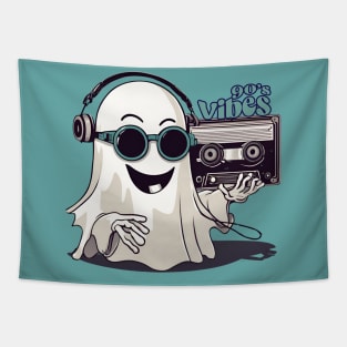 90's vibe with retro ghost Tapestry