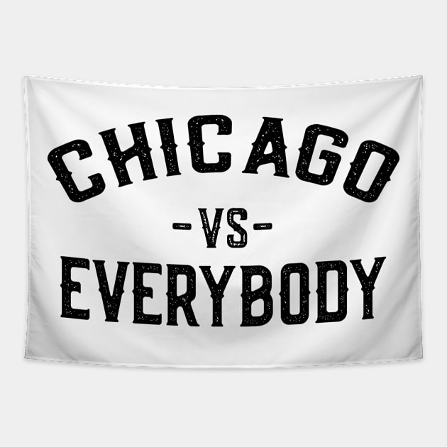 Chicago Vs Everybody Tapestry by Jas-Kei Designs