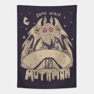 Come Visit Mothman Tapestry