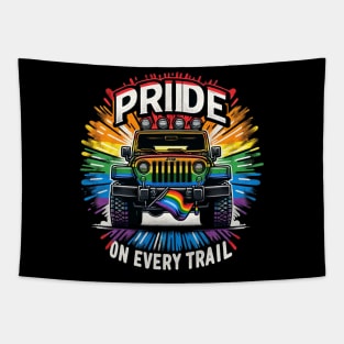 jeep Pride Ride Tapestry