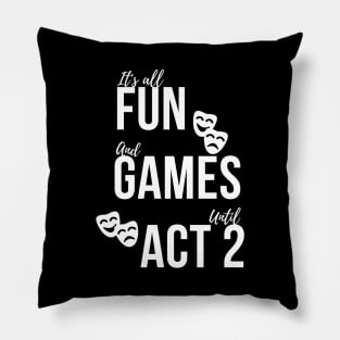 Best Birthday Gift for Actor or Aspiring Actor.  Perfect for Male/Female on Graduation or any Occasion Pillow