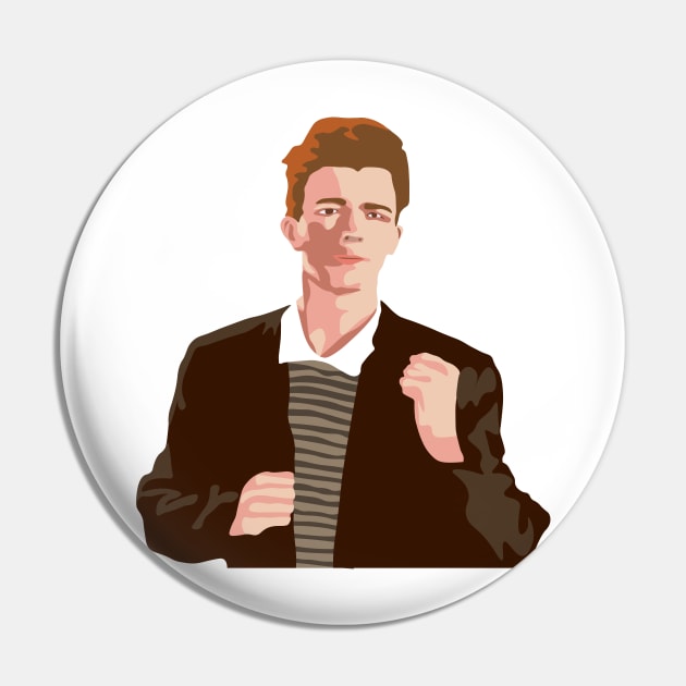 Rick Roll Pin by FutureSpaceDesigns