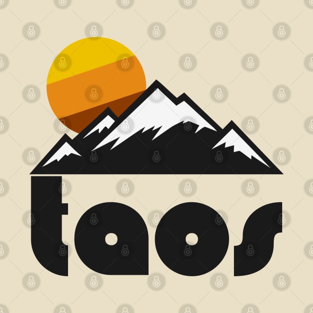 Retro Taos New Mexico ))(( Tourist Souvenir Travel Design by darklordpug