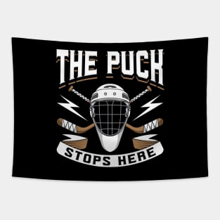 The Puck Stops Here Tapestry