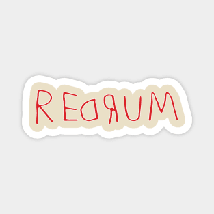 Redrum the Shining Tee Tshirt Magnet