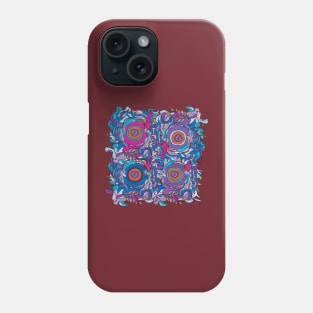 4 trippy eyes psychedelia Phone Case