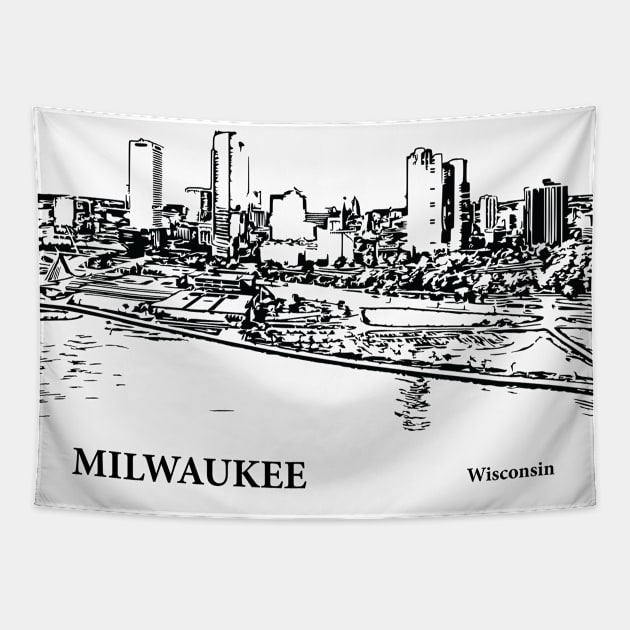 Milwaukee - Wisconsin Tapestry by Lakeric