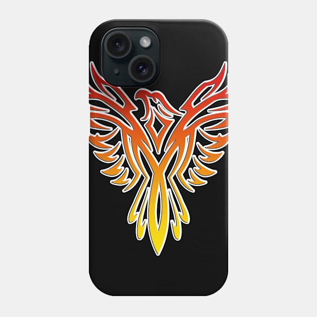 Red Phoenix Rising Gift Phone Case by GBDesigner