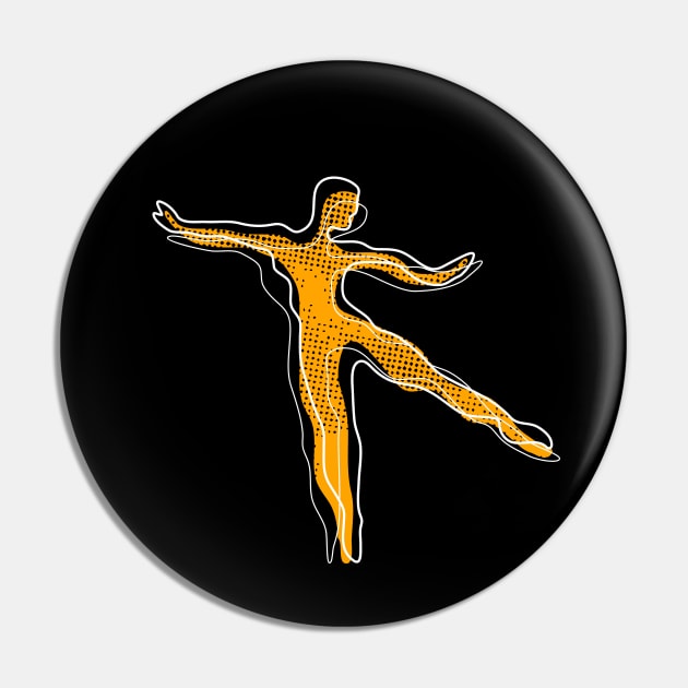 Creative Colorful Dancer Modern Style Pin by jazzworldquest