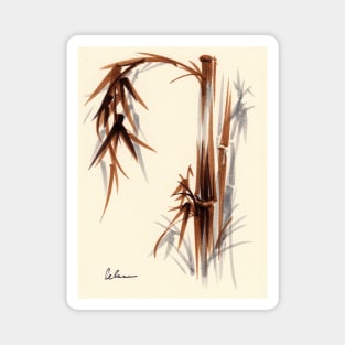 Huntington Gardens Plein Air Bamboo Drawing #1 Magnet