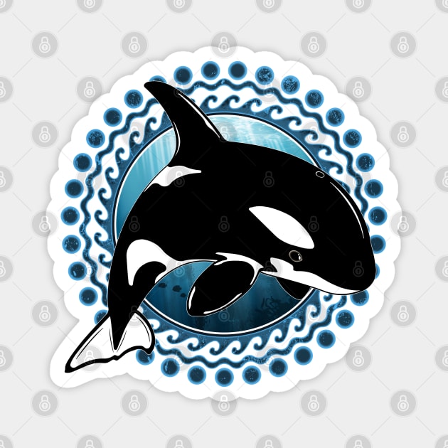 Orca Killerwhale Magnet by NicGrayTees