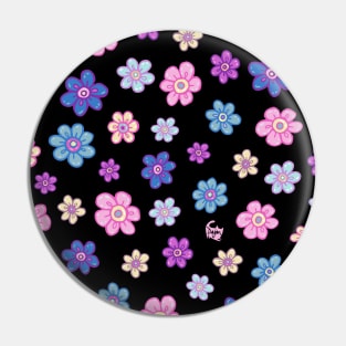 Flower Doodle Pattern Pin