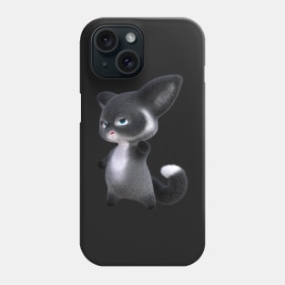 3D rendering of a furry fox cartoon. transparent background Phone Case