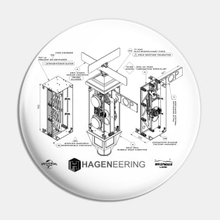 711 Project Team - Blueprint Shirt Pin