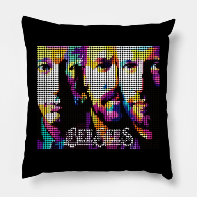 Bee Gees Pillow by H Black Ink