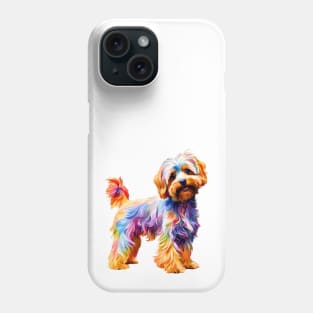 Rainbow Yorkipoo Impressionism Phone Case