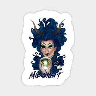 Horned Witch Magnet