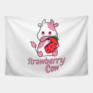 Strawberry cow Design Tapestry