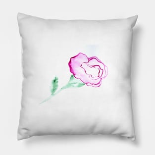 flowers, floral, gift, spring, summer, watercolor, illustration, painting, art, good mood, plant Pillow