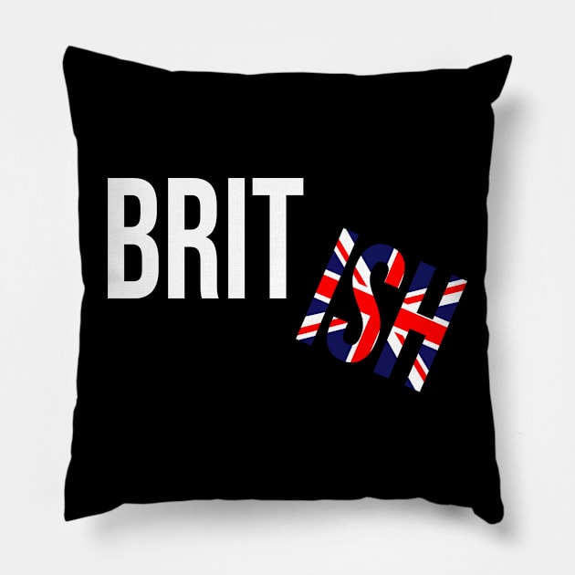 Funny British Flag. Union Jack Pillow by Jakavonis