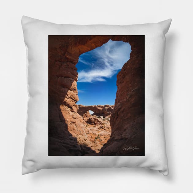 Turret Arch Pillow by jonesing