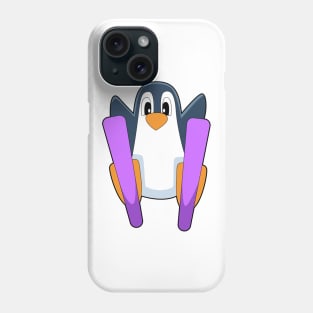 Penguin Skier Ski Phone Case